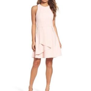 Adelyn Rae Asymmetrical Dress in Pink Sand